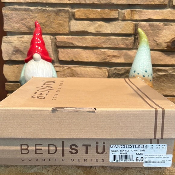 BED|STU Tan Leather Lace-Up Boots - Picture 10 of 10